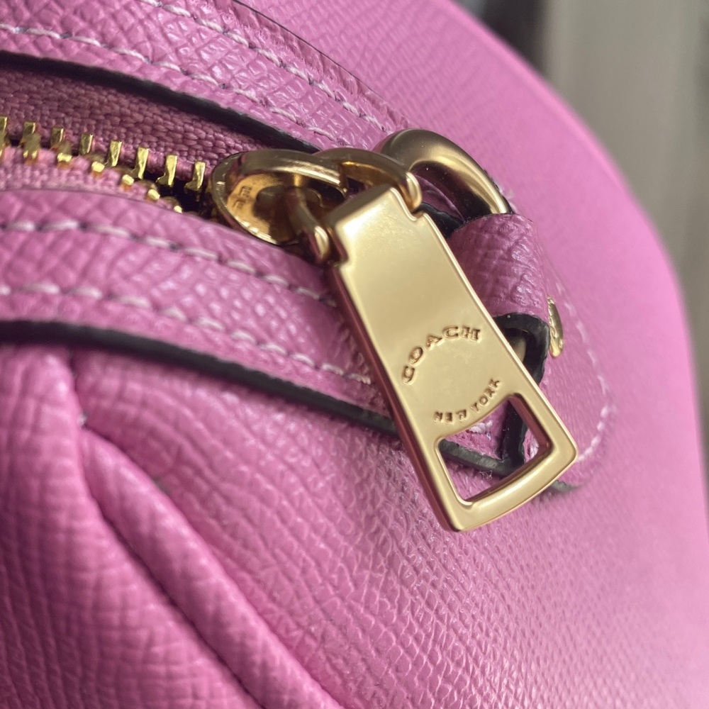 Coach Purple-Pink Mini Satchel with Gold Hardware - Picture 5 of 17